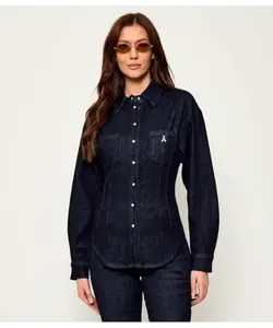 Джинсовая рубашка Slim fit Patrizia Pepe, синий