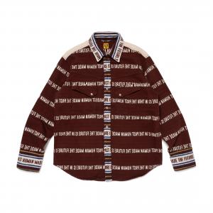 HUMAN MADE Рубашка Unisex коричневый желтый