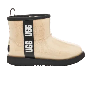 Ботинки UGG Classic Clear Mini II Boot Kids Natural Black, кремовый