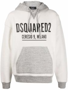 DSQUARED2 худи с логотипом, серый