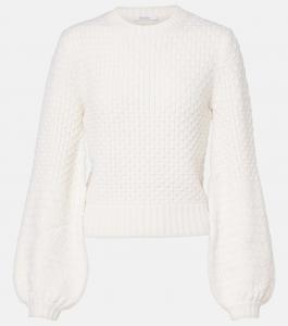 Свитер Эльвира из шерсти и кашемира Max Mara, Bianco