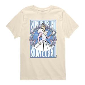 Футболка с принтом Boys 8-20 Wicked for Good Glinda So Cherished So Adored Licensed Character, Cream