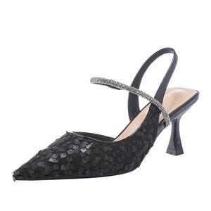 TATAYA Тонкие каблуки на шпильке для женщин черные, цвет Black