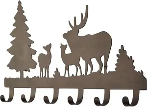 HOFMANN LIVING AND MORE вешалка с крючками, (1 шт.) 40х21,5х4 см, коричневый