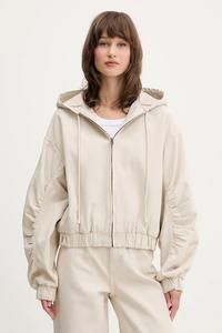 Хлопковая куртка Rotate, бежевый