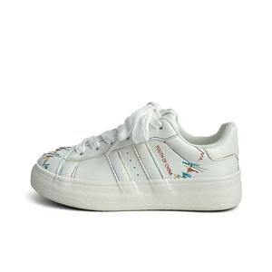 City camel Дышащие женские скейтерские кеды низкие белые радужные, цвет White Rainbow