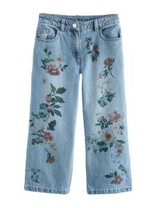 Джинсы с широкими штанинами Next, синий деним