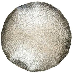 Декоративная подушка Unique Living Metallic, 45x45x45 см, серебряный