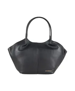 Сумка через плечо Rachel среднего размера из черной зернистой кожи. Alexander Smith, черный