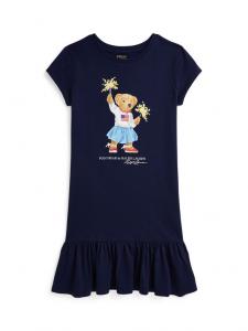 Платье на каждый день обычный крой 313982151001 Polo Ralph Lauren, синий