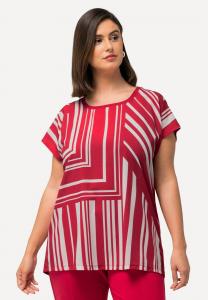 Футболка с принтом Ulla Popken, красный