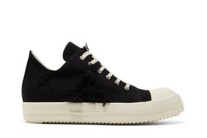 Низкие кроссовки Rick Owens DRKSHDW Strobe Cotton Denim Slashed Low, черный
