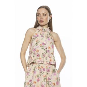 Женский топ Roth с оборками и сборкой на бретелях Alexia Admor, цвет pink floral