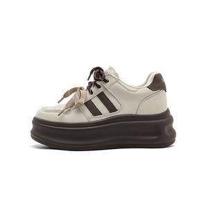 Низкие повседневные туфли женские DAPHNE, Beige Brown