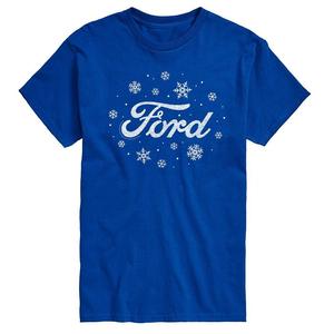 Футболка с логотипом Big & Tall Ford Snowflakes Licensed Character, синий