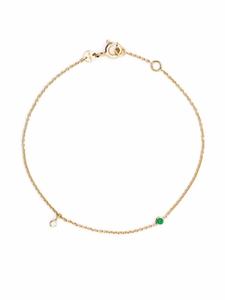 Браслет Clarisse из желтого золота с бриллиантами и изумрудом We by WHITEbIRD, золотой