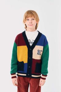 Кардиган Bobo Choses с добавлением хлопка для детей, мультиколор