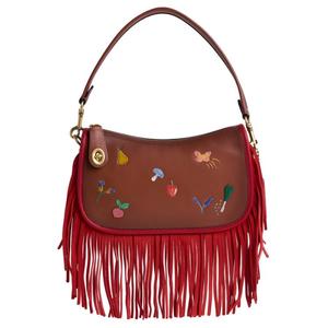 COACH Средняя женская сумка из кожи коровы свингер