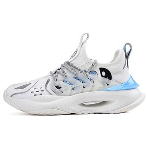 Lin Feng Амортизирующие износостойкие низкие кеды мужские белый ледяной синий, цвет White Ice Blue