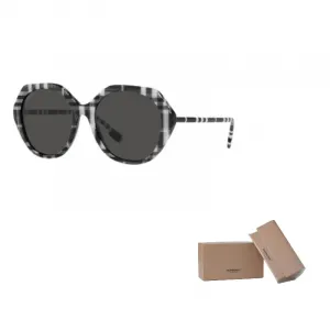 Burberry Пластиковые солнцезащитные очки нестандартной формы женские черные, Black