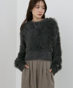 Двусторонняя вязка на пуговицах в форме сердца (спереди и сзади)