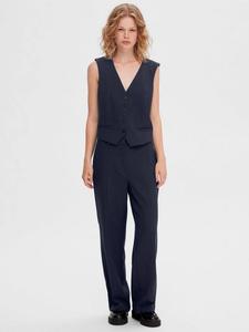 Брюки Rita Mid Waist с широкими штанинами Selected, Navy