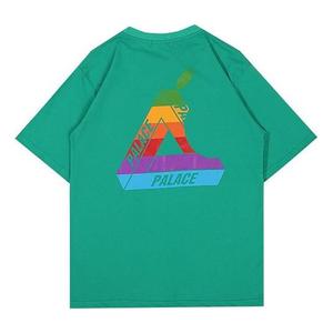 Футболка PALACE Jobsworth T-Shirt Creative Apple Printing Short Sleeve Unisex Green, зеленый