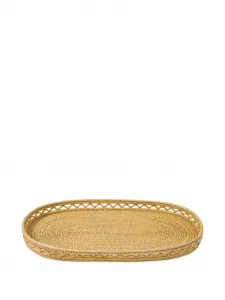 Большой овальный поднос Sabbia Cabana, коричневый