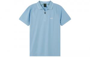 HUGO BOSS Короткий рукав поло мужской синий