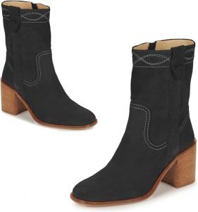 Женские замшевые ботильоны SHODENSE на толстом каблуке, молния, квадратный носок, обувь для платья, на среднем голенище, удобный 3-дюймовый каблук, короткие ботинки, мягкие, стильные, ретро, для прогулок, размер 4-11 US, Suede Black