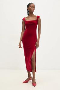 Вельветовое платье Answear.Lab, красный