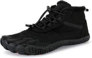Водонепроницаемые зимние босоногоходные ботинки для пеших прогулок, походные ботинки для женщин и мужчин, для трейлраннинга, здоровые, противоскользящие Zlinib, 6809 Black