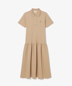 Платье-поло с заниженной талией. Макси-платье.