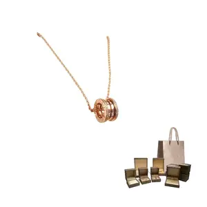 BVLGARI Ожерелье из розового золота 18 карат B.Zero1 унисекс