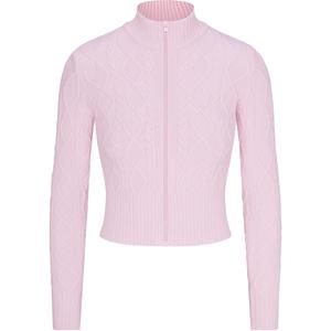 Skims Свитер Knit Zip Up женский BABY PINK/Light Pink