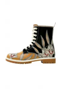 Ботильоны на шнуровке double troub handgefertigt Dogo, Orange