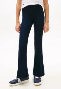 Леггинсы essential в рубчик, очень узкие, расклешенные. Tommy Hilfiger, Dark Night Navy