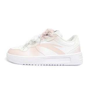 ANTA Комфортные нескользящие износостойкие низкие кроссовки для скейтбординга унисекс, белые, розовые