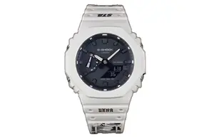 CASIO Часы Unisex Liquid Crystal/Analog Dual Display Series Black Watch GA-2100-5APRX, Black