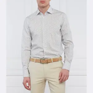 Рубашка узкого кроя Van Laack, белый