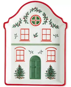 Поднос для лакомств в виде рождественской ёлки, красный Spode, green