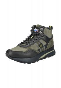 Ботильоны из замши/текстиля Blauer.USA, цвет Gr_n/schwarz