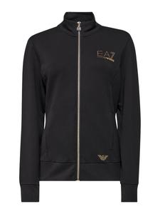 Толстовка с капюшоном на молнии EA7 Emporio Armani, черный