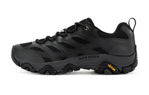 MERRELL MOAB 3 EDGE противоскользящие износостойкие низкие туфли для активного отдыха мужские черные, цвет Black
