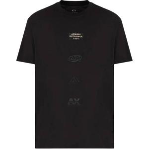 Футболка с нашивкой логотипа ARMANI EXCHANGE, черный