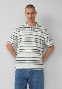Рубашка поло GESTREIFTES QS, кремовый