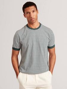 Футболка Ourme Cotton Regular Fit в полоску Ted Baker, Dark Green