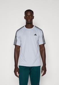 Футболка Adidas Performance TRAIN ESSENTIALS BASE 3-STRIPES, Halo Silver-Coloured/Black/Silver-Coloured