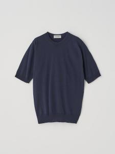 Вязаный пуловер с круглым вырезом и короткими рукавами | CERICE | 30G, современный крой