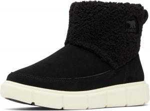 Женские водонепроницаемые ботинки Sorel Explorer III Slip-On, Black/Chalk